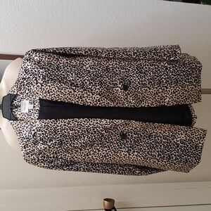 Nine West Blazer leopard print EUC